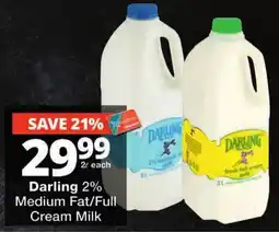Checkers Darling 2% Medium Fat/Full Cream Milk offer