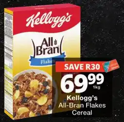 Checkers Kellogg's All-Bran Flakes Cereal offer