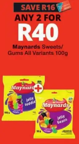 Checkers Maynards Sweets/Gums offer