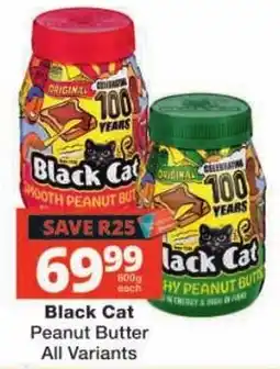 Checkers Black Cat Peanut Butter offer