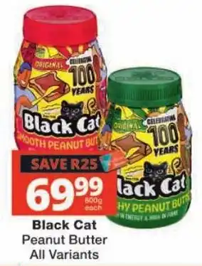 Checkers Black Cat Peanut Butter offer