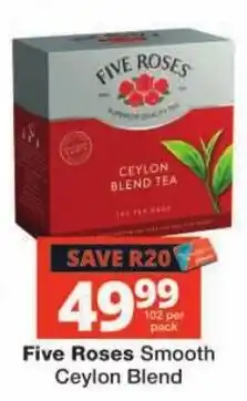 Checkers Five Roses Smooth Ceylon Blend offer