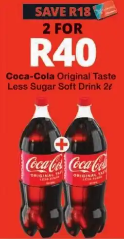 Checkers Coca-Cola Original Taste Less Sugar Soft Drink offer