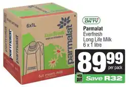 SuperSpar Parmalat Everfresh Long Life Milk offer