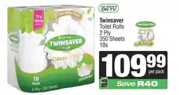 SuperSpar Twinsaver Toilet Rolls offer
