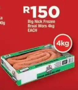 OK Foods Big Nick Frozen Braai Wors offer