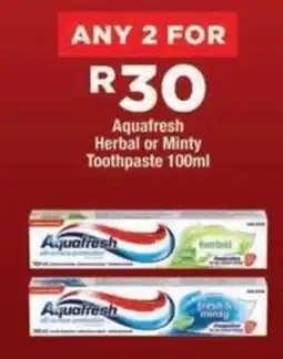 OK Foods Aquafresh Herbal or Minty Toothpaste offer