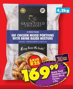 Shoprite GRAIN FIELD CHICKENS FROZEN CHICKEN MIXED PORTIONS 4,2kg offer