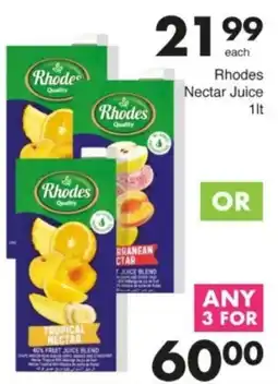 Save Hyper Rhodes Nectar Juice offer