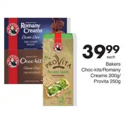 Save Hyper Bakers Choc-kits/Romany Creams/Provita offer