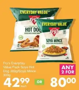 Save Hyper Fry's Everyday Value Pack Soya Hot Dog/Soya Mince offer