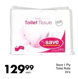 Save Hyper Save 1 Ply Toilet Rolls offer