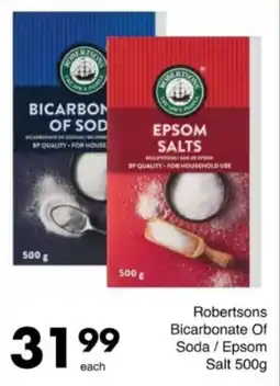 Save Hyper Robertsons Bicarbonate Of Soda / Epsom Salt offer