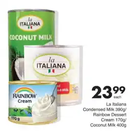Save Hyper La Italiana Condensed Milk / Rainbow Dessert Cream / Coconut Milk offer