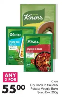 Save Hyper Knorr Dry Cook In Sauces/Potato/Veggie Bake Soup Box offer