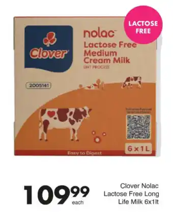 Save Hyper Clover Nolac Lactose Free Long Life Milk offer