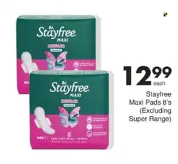 Save Hyper Stayfree Maxi Pads offer