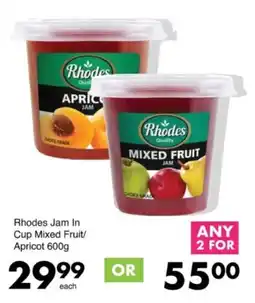 Save Hyper Rhodes Jam In Cup Mixed Fruit/Apricot offer