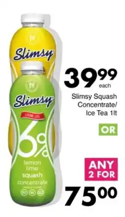 Save Hyper Slimsy Squash Concentrate/Ice Tea offer