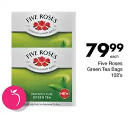 Save Hyper Five Roses Green Tea Bags offer
