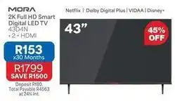Total - 2k full hd smart digital led tv 43d4n