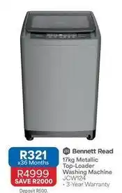 17kg metallic top-loader washing machine jcw124