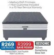 OK Furniture Restonic - symphony base set offer