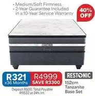 OK Furniture Restonic - 152cm tanzanite base set offer