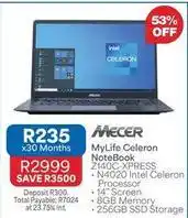OK Furniture Mecer - mylife celeron notebook z140c-xpress offer