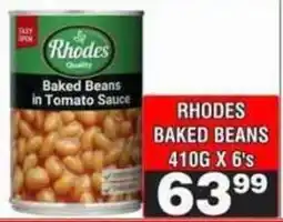 Advance Cash n Carry Rhodes Baked Beans in Tomato Sauce offer