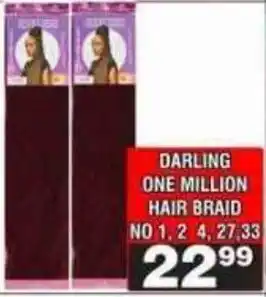 Advance Cash n Carry Darling One Million Hair Braid offer