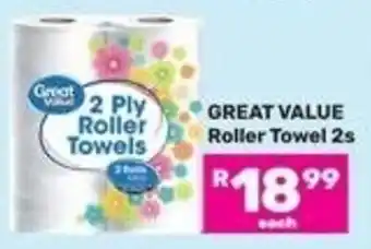 Great Value 2 Ply Roller Towels