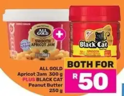 Game ALL GOLD Apricot Jam PLUS BLACK CAT Peanut Butter offer