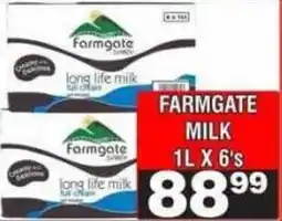 Advance Cash n Carry Farmgate long life milk offer