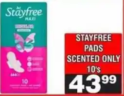 Advance Cash n Carry Stayfree Maxi Pads Scented Only offer