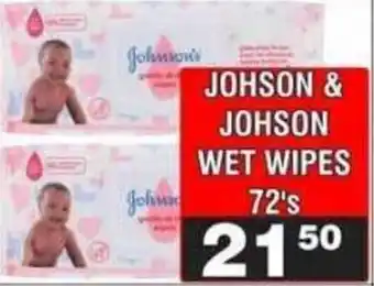 Advance Cash n Carry JOHNSON & JOHNSON WET WIPES offer