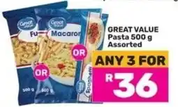 Game GREAT VALUE Pasta Assorted offer
