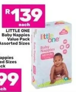 Game Little One Baby Nappies Assorted Sizes offer