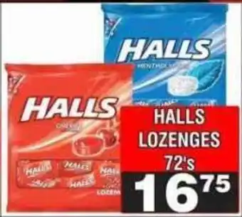 Advance Cash n Carry Halls Lozenges offer