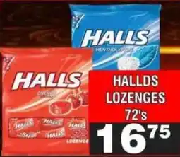 Advance Cash n Carry HALLS LOZENGES offer
