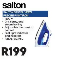 Sounds Great Salton SI237 BL 1600W Precise Point Iron offer