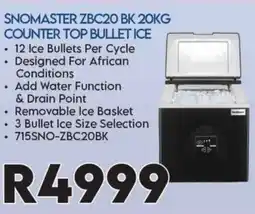 Sounds Great SNOMASTER ZBC20 BK 20KG COUNTER TOP BULLET ICE offer