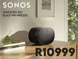 Sounds Great SONOS ERA 300 BLACK WIFI WIRELESS offer