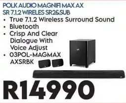 Sounds Great POLK AUDIO MAGNIFI MAX AX SR 7.1.2 WIRELESS SR2&SUB offer