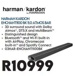Sounds Great harman/kardon ENCHANT1100 BK 11.0 ATMOS BAR offer