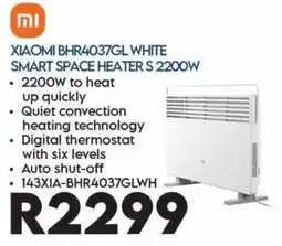Sounds Great XIAOMI BHR4037GL WHITE SMART SPACE HEATER S 2200W offer