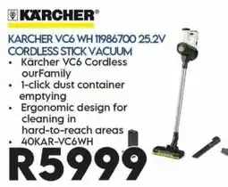 Sounds Great Kärcher VC6 WH Cordless Stick Vacuum offer