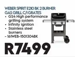 Sounds Great Weber Spirit E210 BK 2 Burner Gas Grill C/I Grates offer