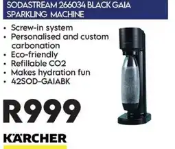 Sounds Great Sodastream 266034 Black Gaia Sparkling Machine offer
