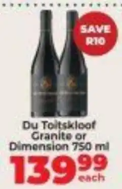 Diamond Discount Liquor Du Toitskloof Granite or Dimension offer